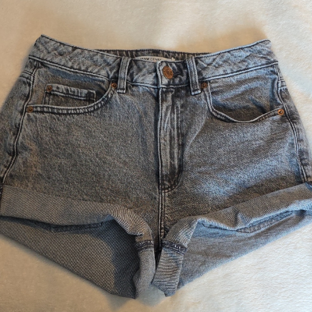 Garage Light Blue Jean Shorts